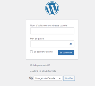 Connexion au tableau de bord